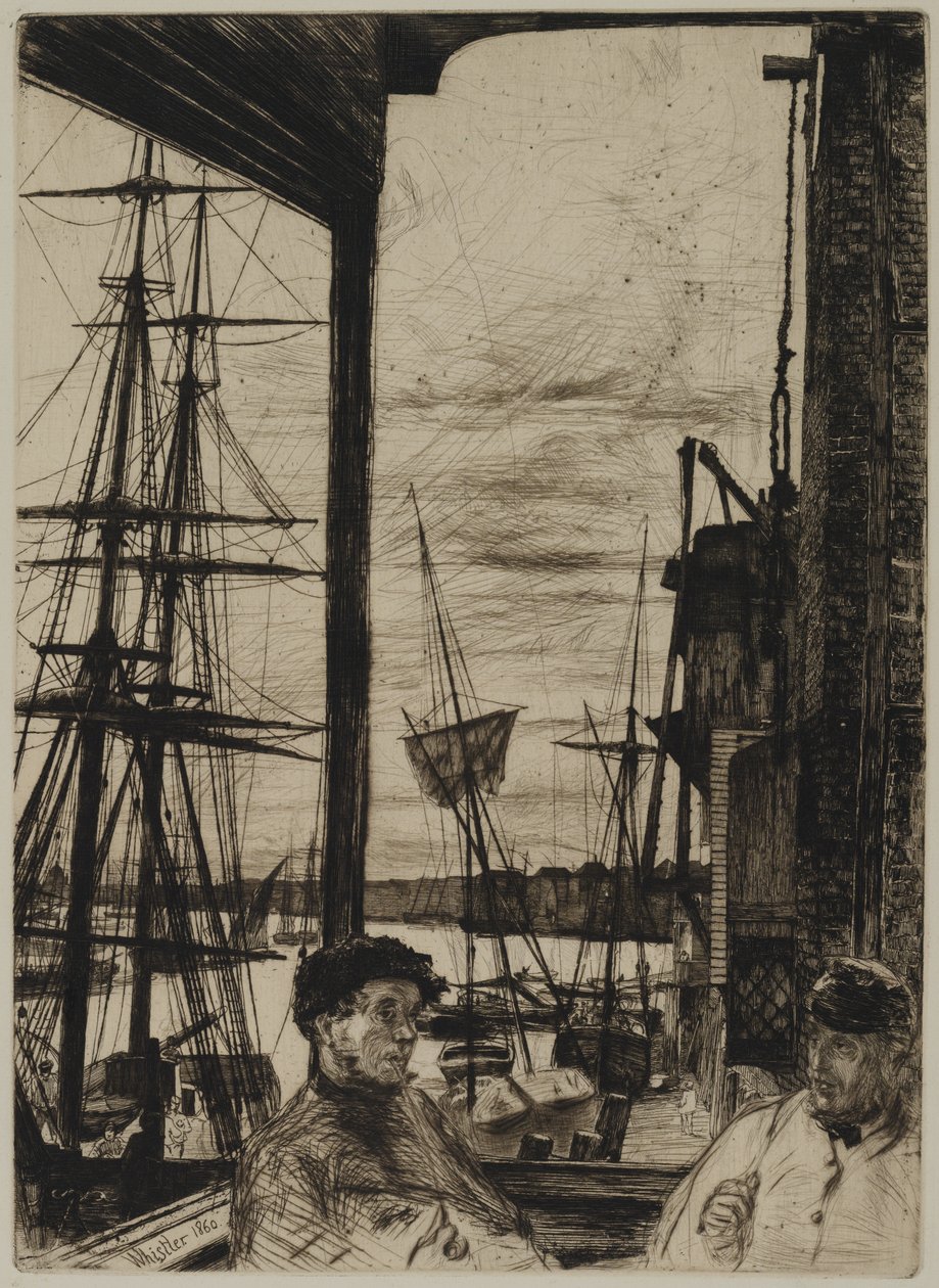 Rotherhithe, 1860 af James Abbott McNeill Whistler
