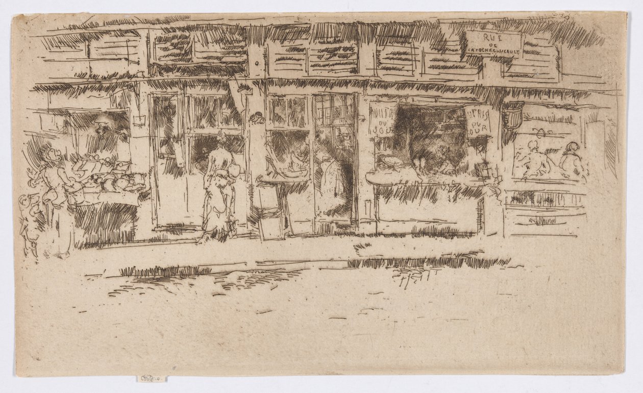 Rue de la Rochefoucault af James Abbott McNeill Whistler