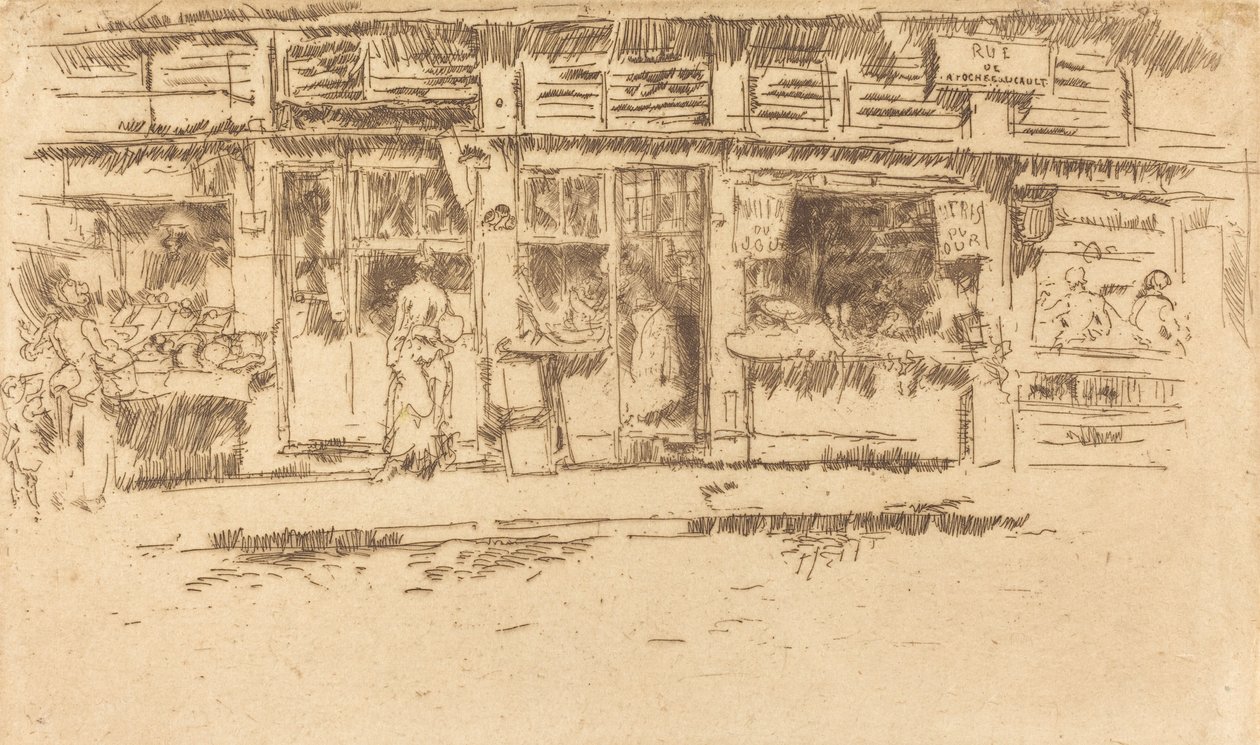 Rue de la Rochefoucault, 1893. af James Abbott McNeill Whistler
