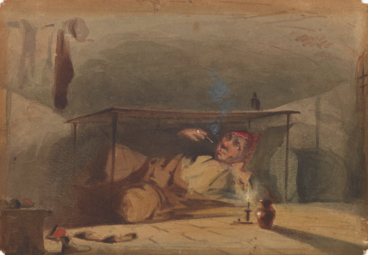 Sam Wellers udlejer i flåden, 1853-1855. af James Abbott McNeill Whistler