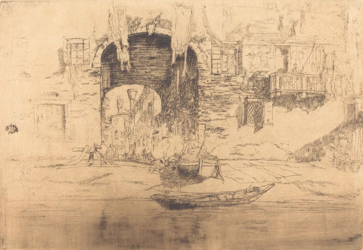 San Biagio, 18791880. af James Abbott McNeill Whistler