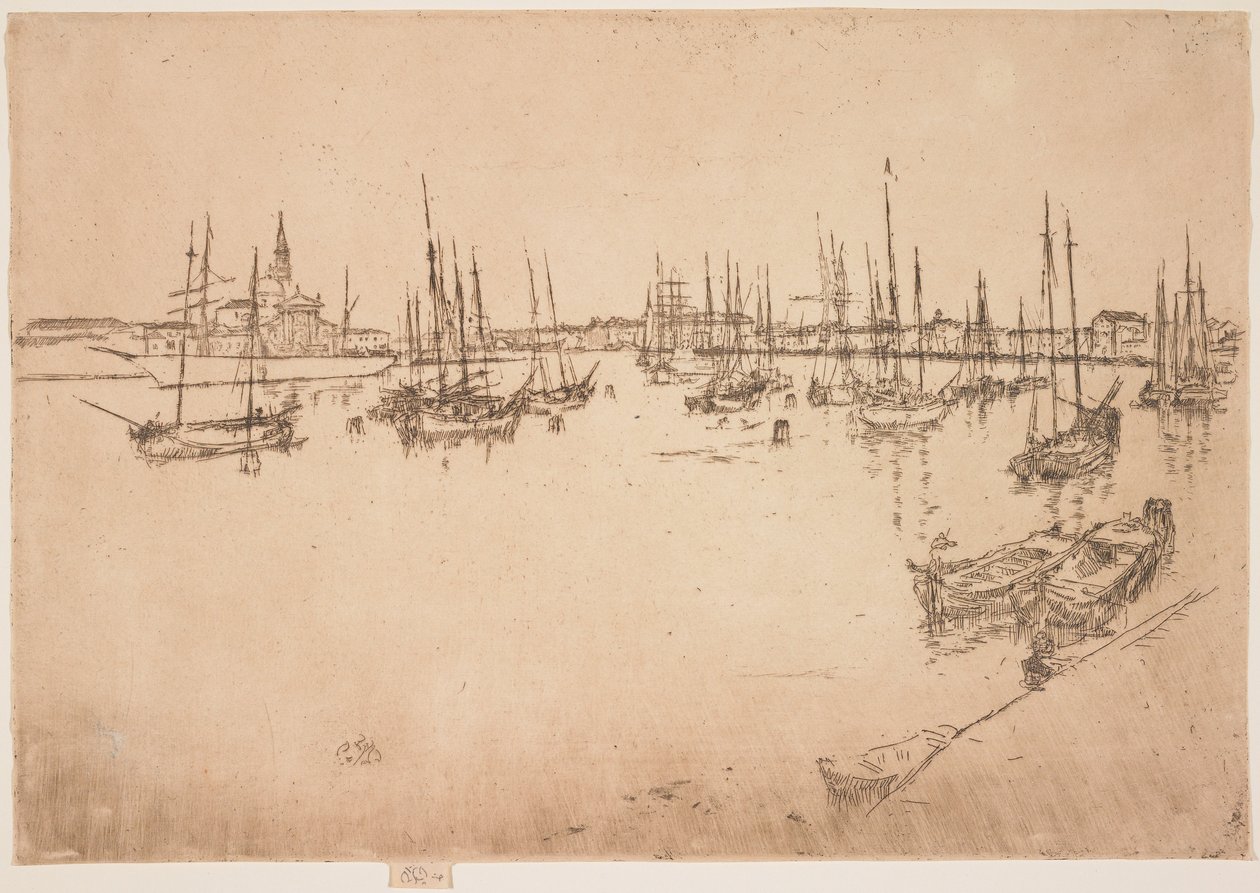 San Giorgio fra det andet Venedig-sæt af James Abbott McNeill Whistler
