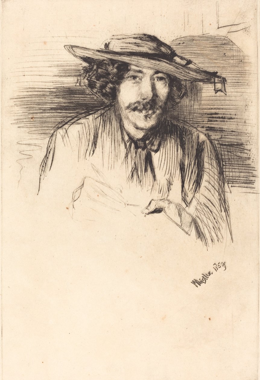 Selvportræt, 1859. af James Abbott McNeill Whistler