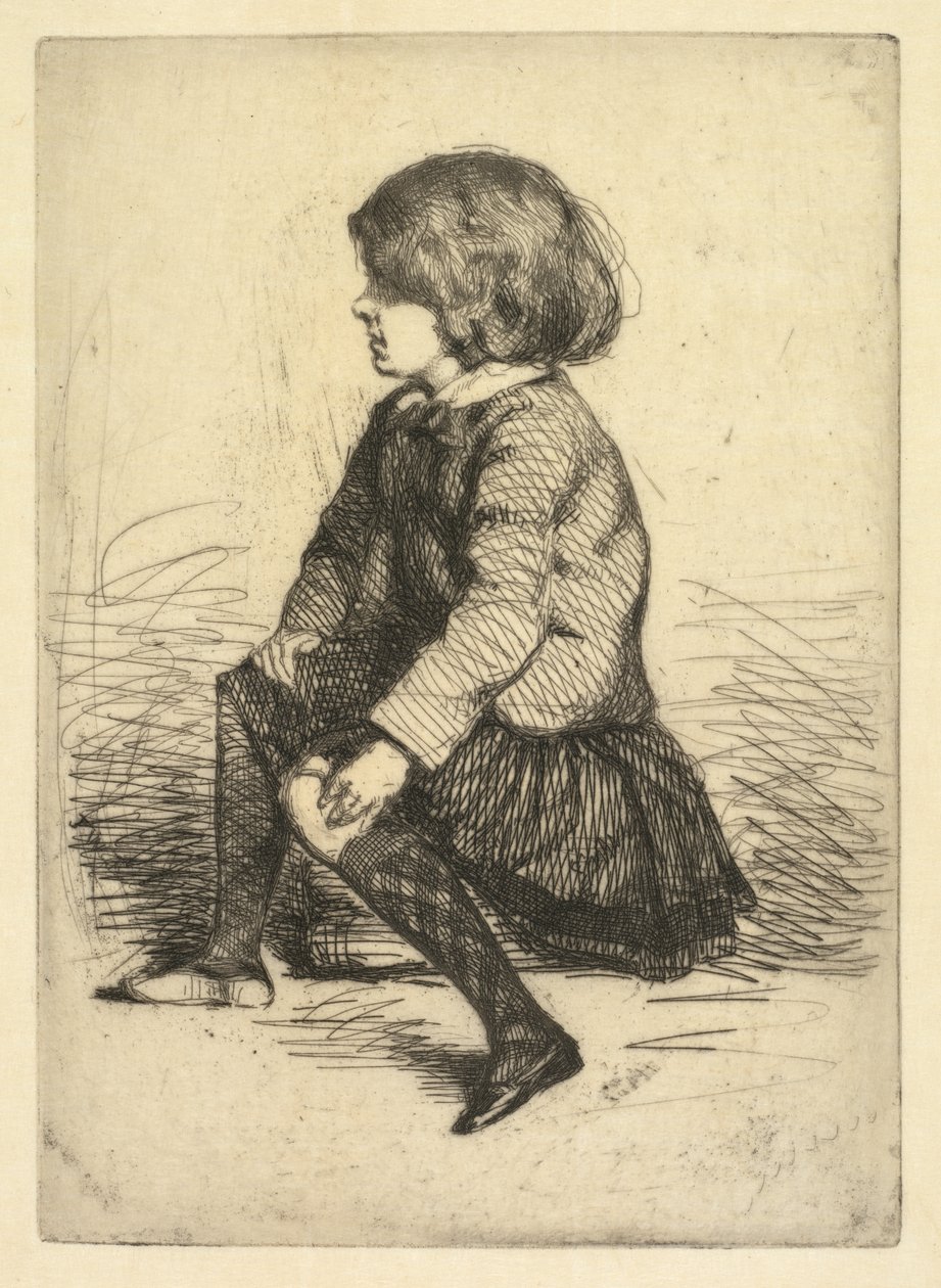 Seymour Haden Jr., siddende. af James Abbott McNeill Whistler