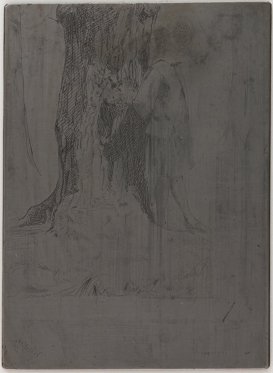 Seymour står under et træ, 1859. af James Abbott McNeill Whistler