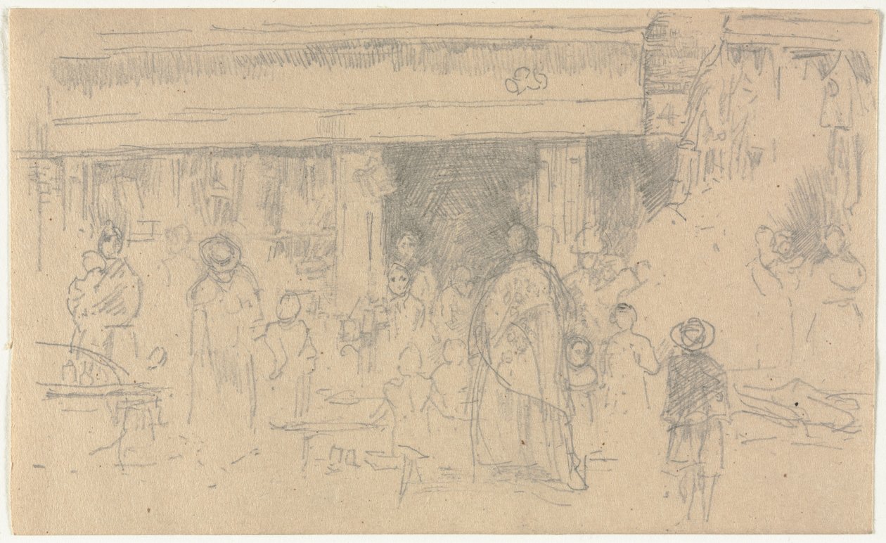 Butikker i Chester. af James Abbott McNeill Whistler