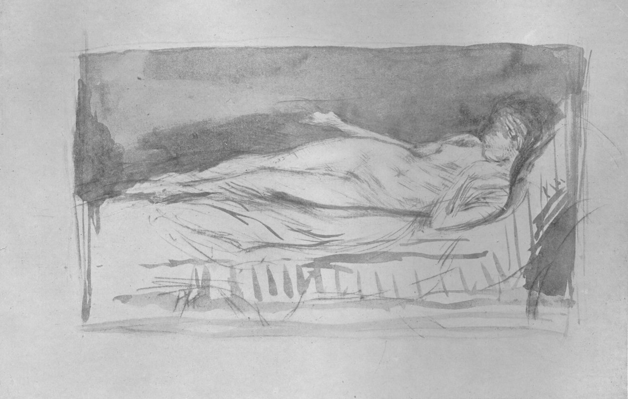 Skitse af en pige, nøgen, c1878, 1904 af James Abbott McNeill Whistler