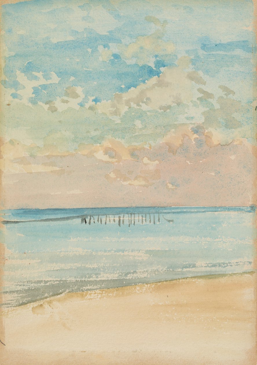 Southend - Solnedgang, 1882-1884. af James Abbott McNeill Whistler