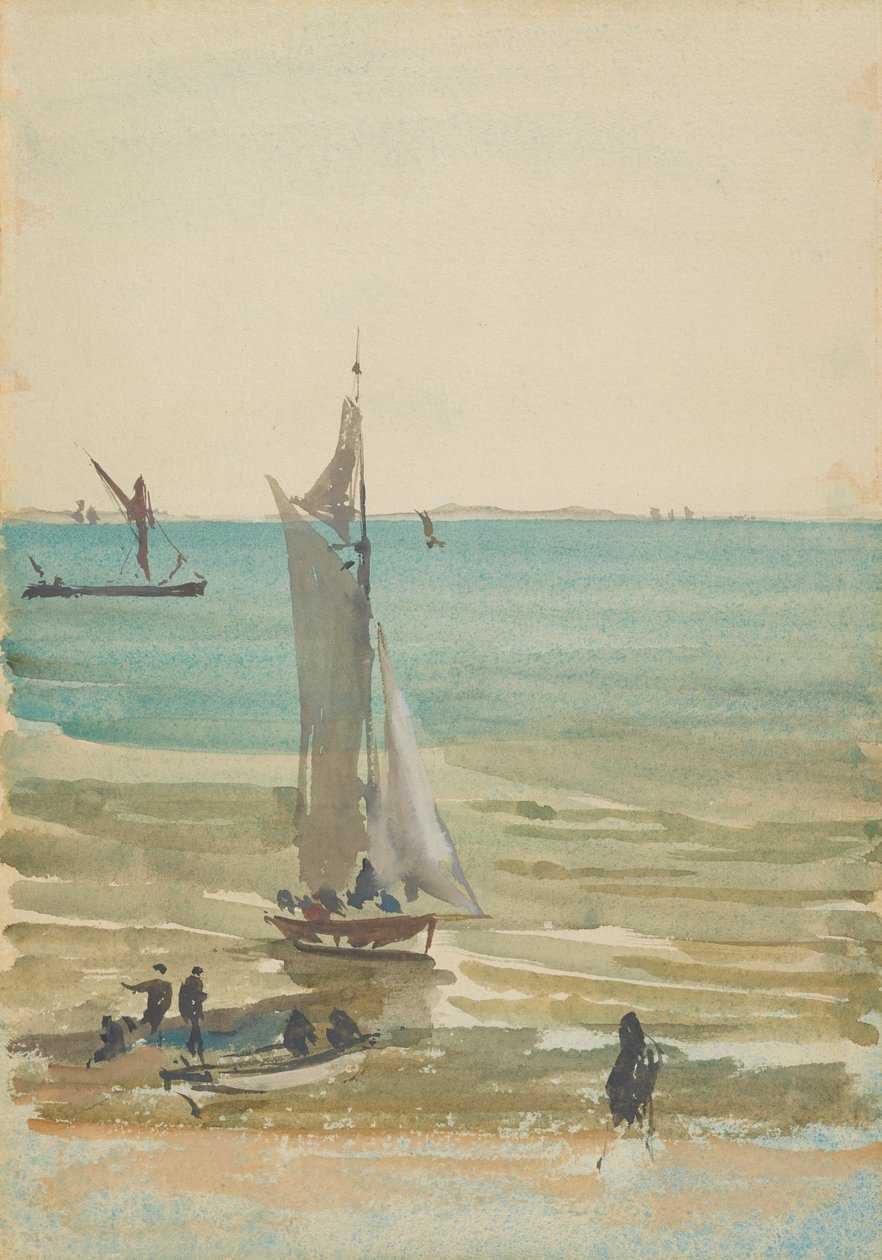 Southend - The Pleasure Yacht, 1882-1884. af James Abbott McNeill Whistler