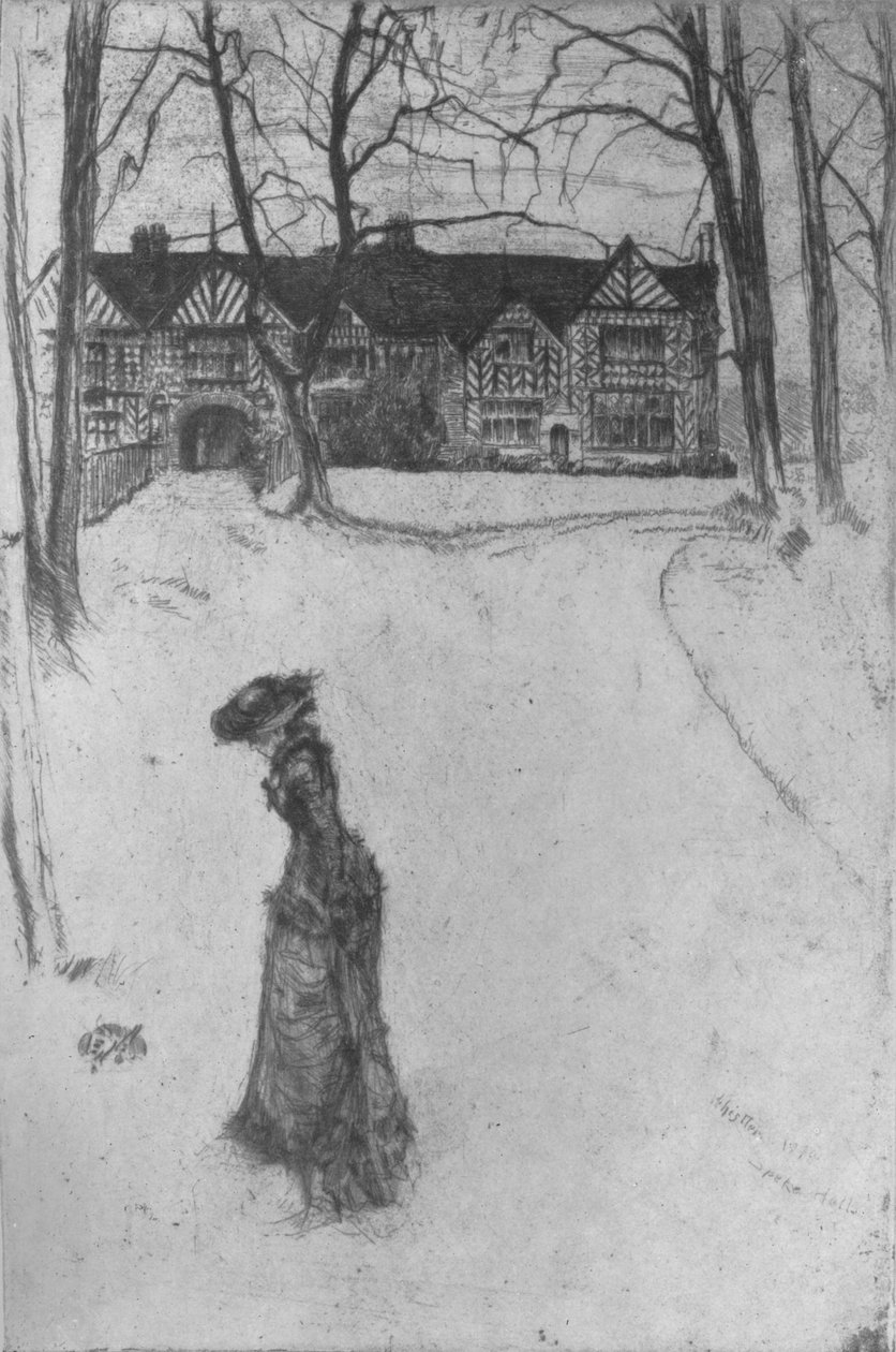 Speke Hall, 1870, 1904 af James Abbott McNeill Whistler