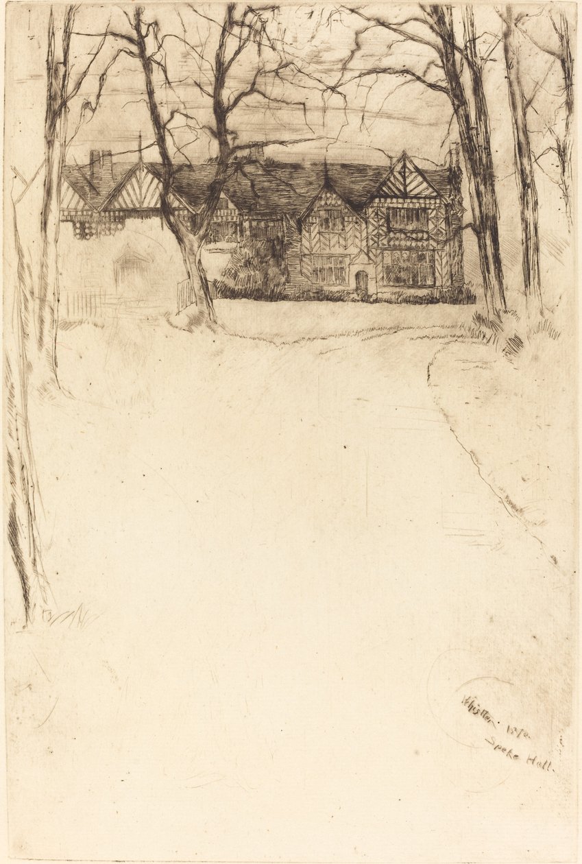 Speke Hall, nr. 1, 1870. af James Abbott McNeill Whistler