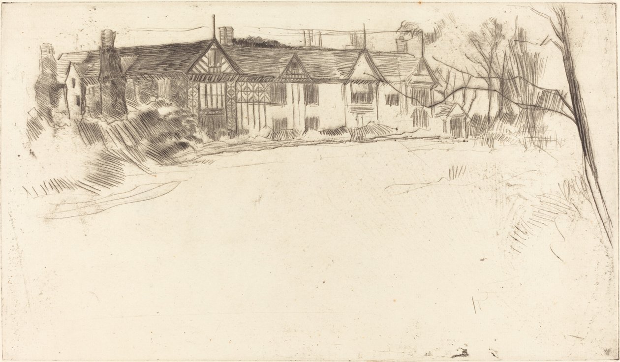 Speke Hall, nr. 2, 1875. af James Abbott McNeill Whistler
