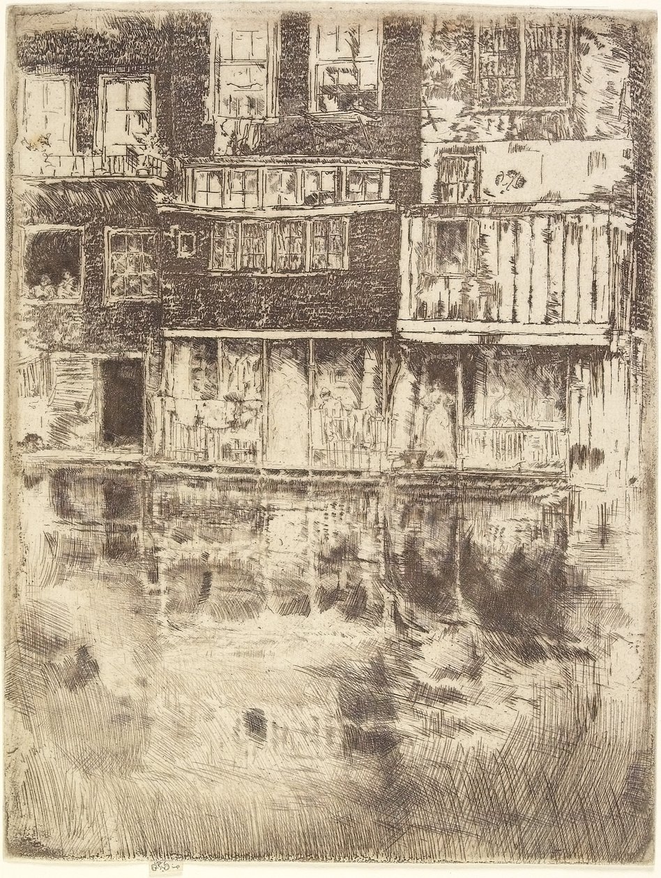 Square House, Amsterdam, 1889 af James Abbott McNeill Whistler