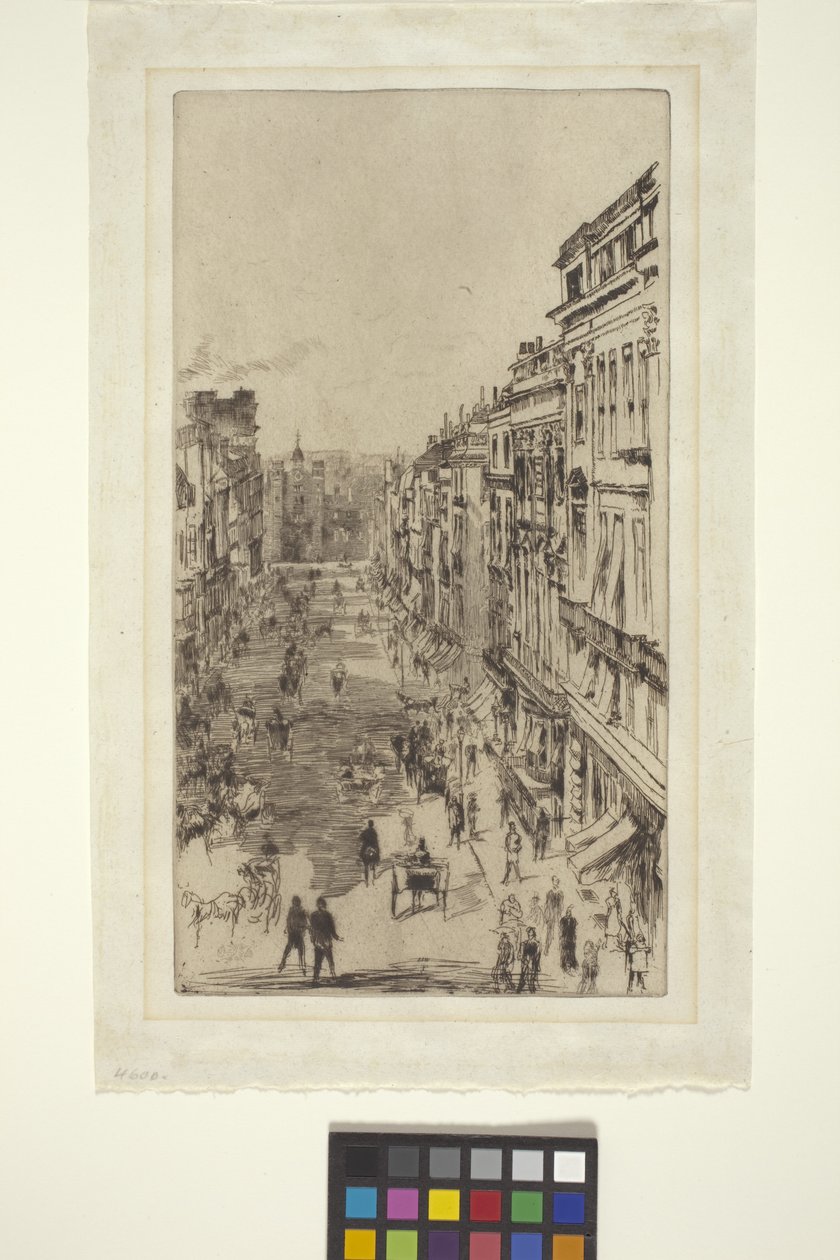 St. James Street (radering) af James Abbott McNeill Whistler