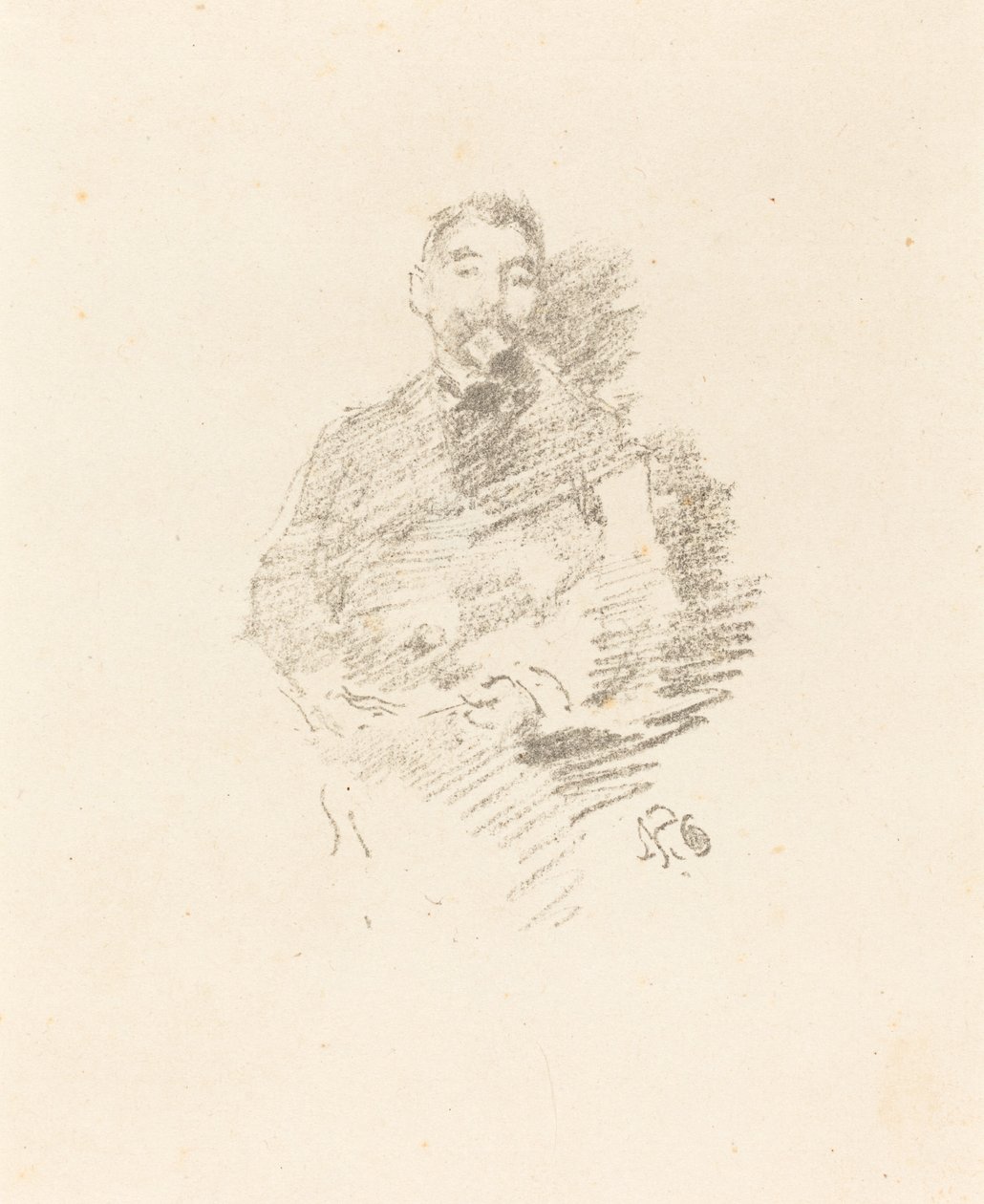 Stephane Mallarmé, 1892. af James Abbott McNeill Whistler