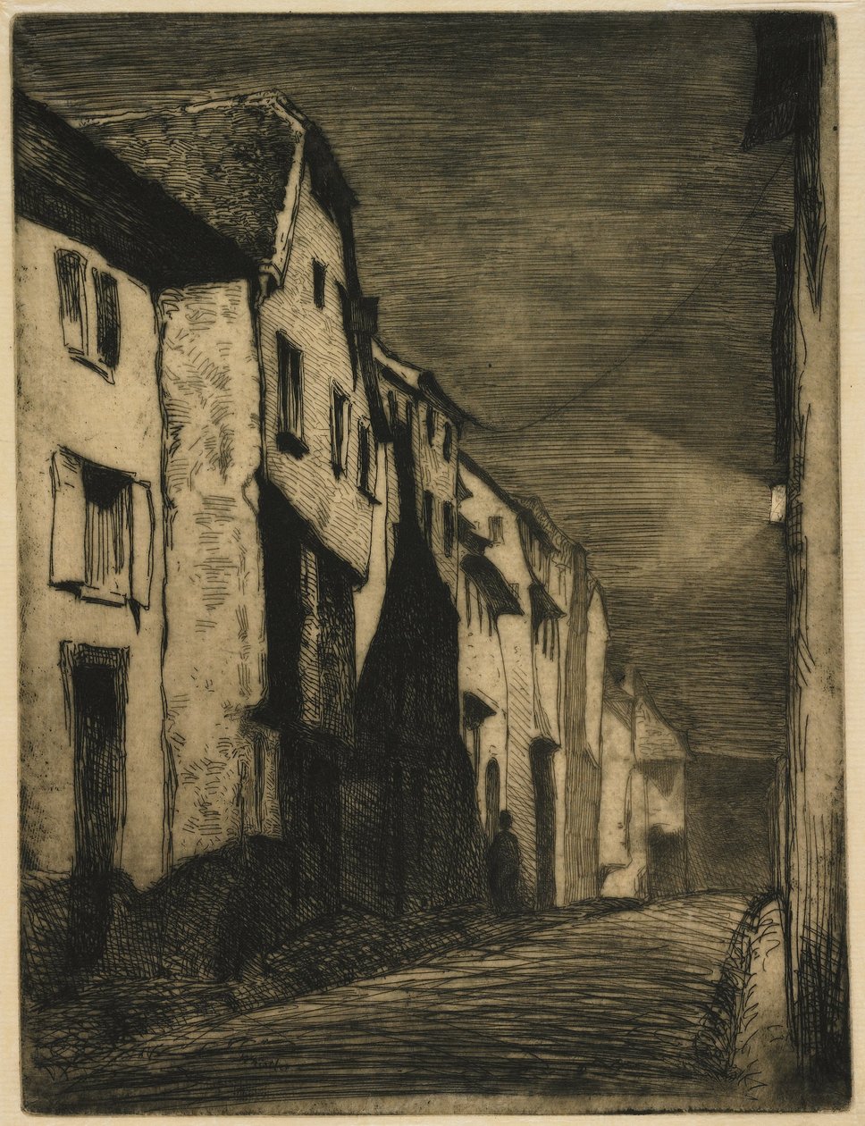 Street at Saverne af James Abbott McNeill Whistler