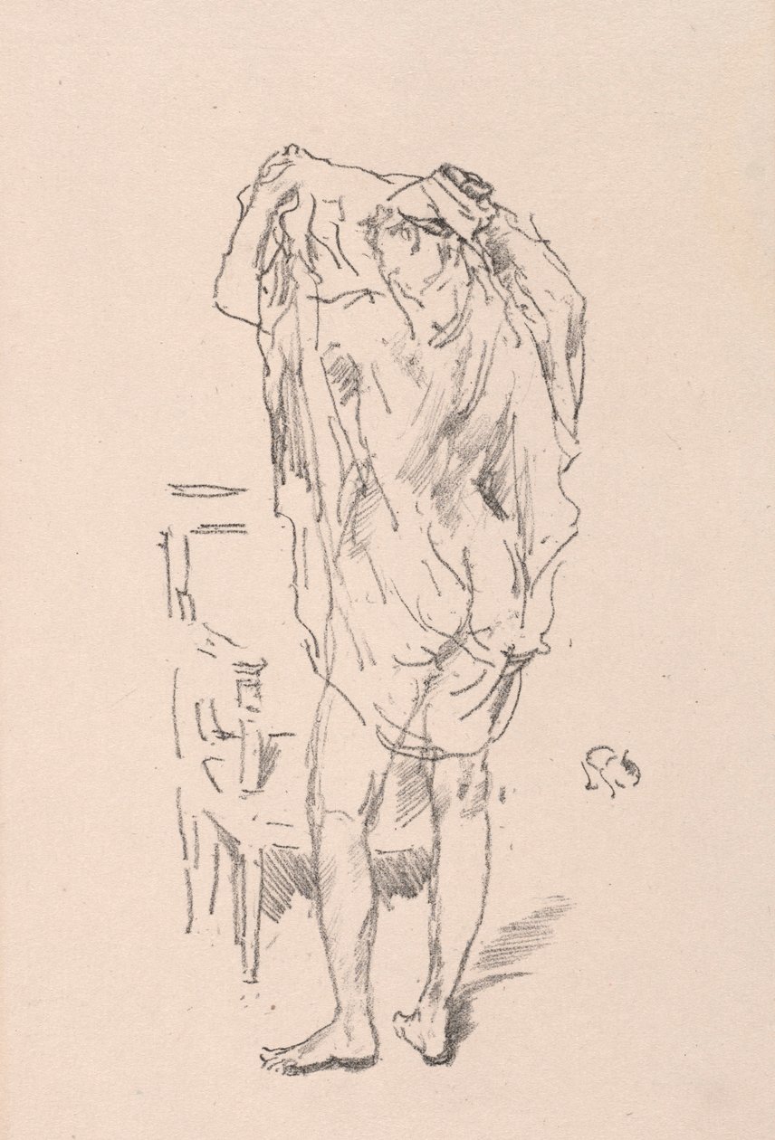 Studie, 1895. af James Abbott McNeill Whistler