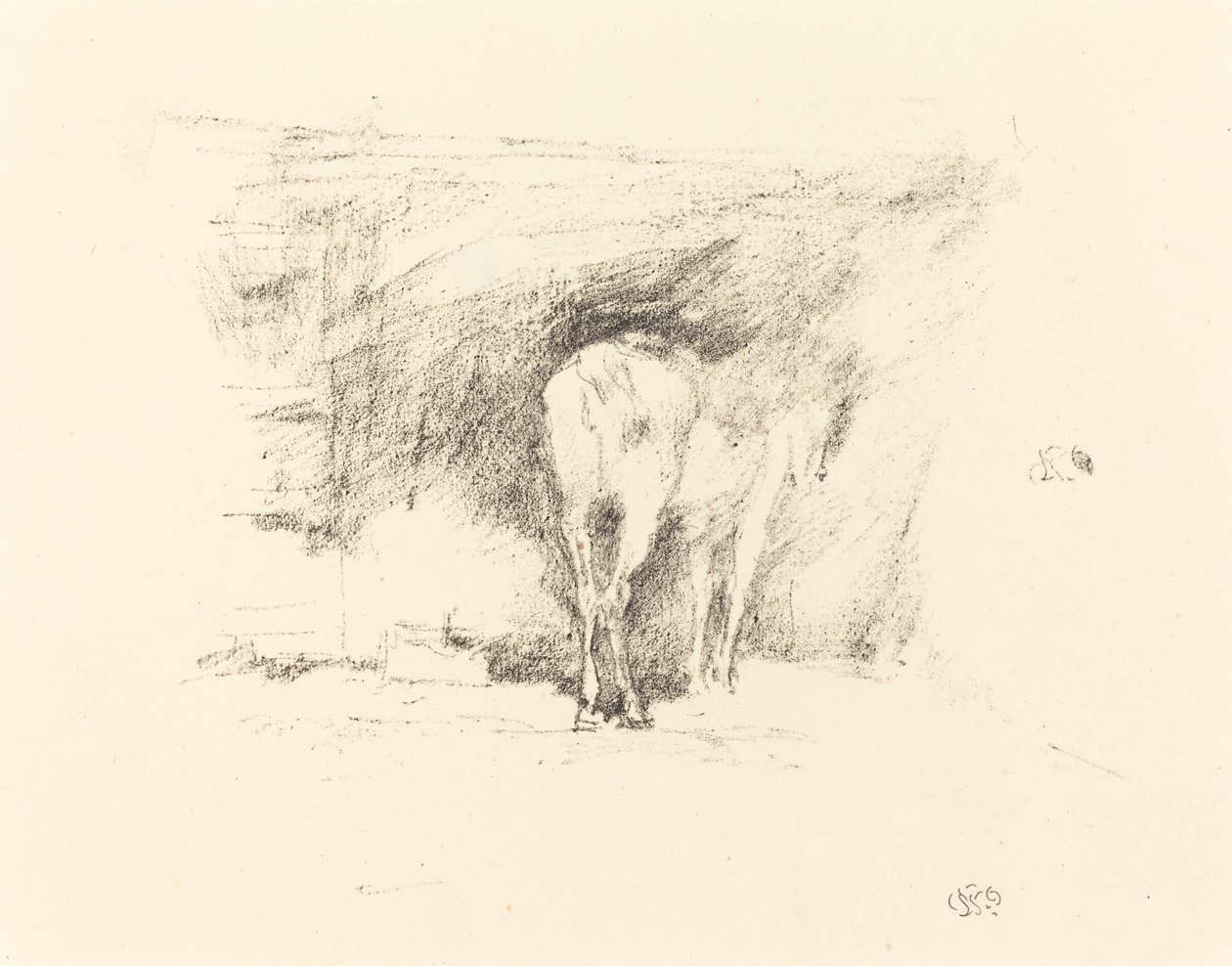 Studie af en hest, 1895. af James Abbott McNeill Whistler