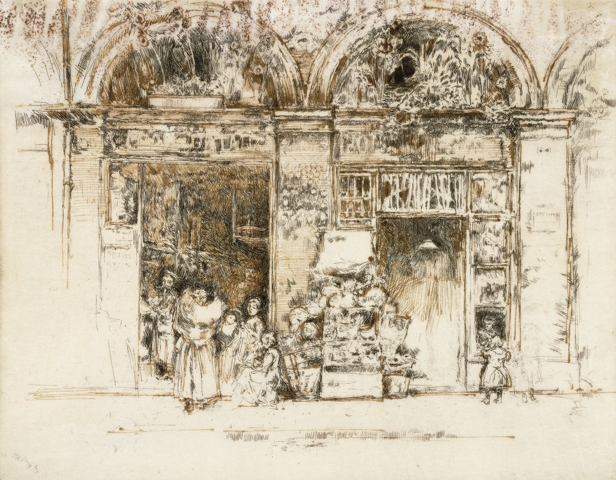 Solsikker, Rue des Beaux-Arts, ca. 1892-93 af James Abbott McNeill Whistler
