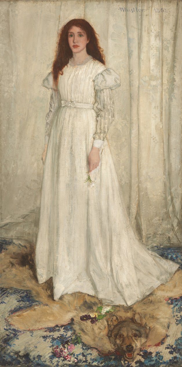 Symfoni i hvid, nr. 1: Den hvide pige, 1862. af James Abbott McNeill Whistler