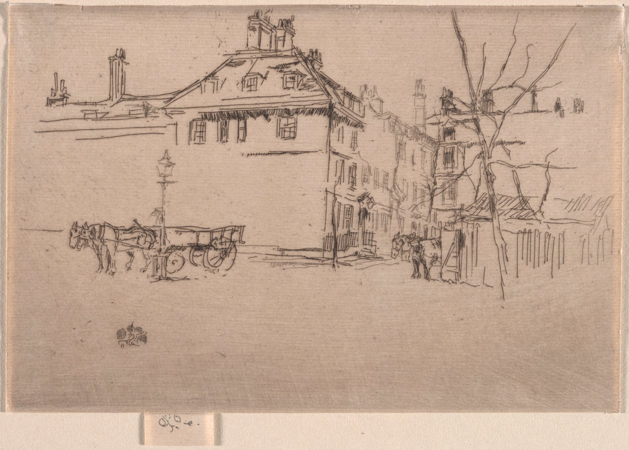 Tempel, 1886. af James Abbott McNeill Whistler