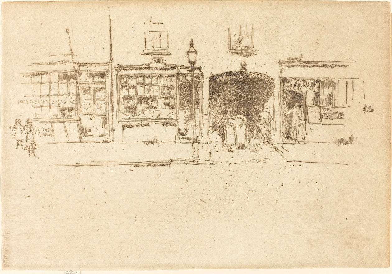 Barberen, ca. 18861888. af James Abbott McNeill Whistler