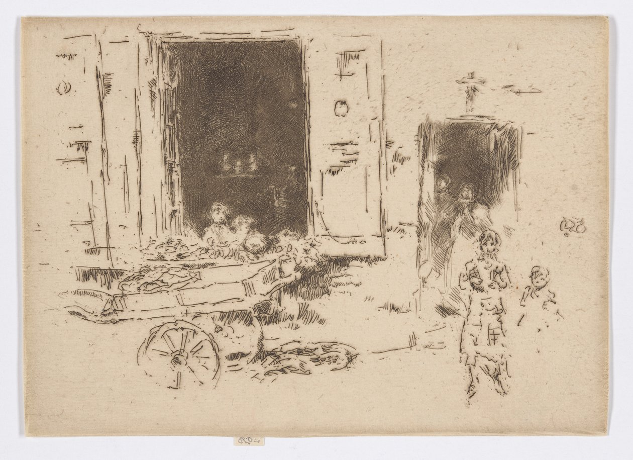 The Barrow - Quartier des Marolles, Bruxelles af James Abbott McNeill Whistler