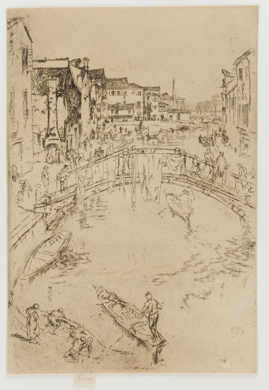 Broen, Santa Marta, 1879-1880. af James Abbott McNeill Whistler