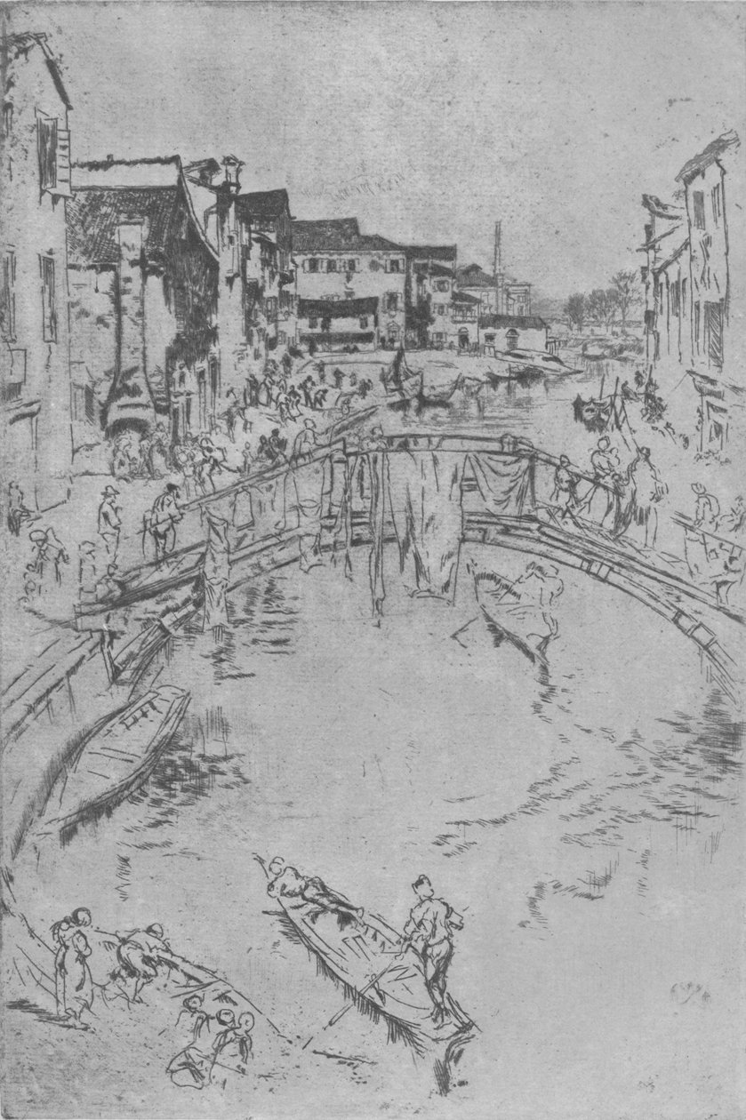 Broen, c1880, 1904 af James Abbott McNeill Whistler