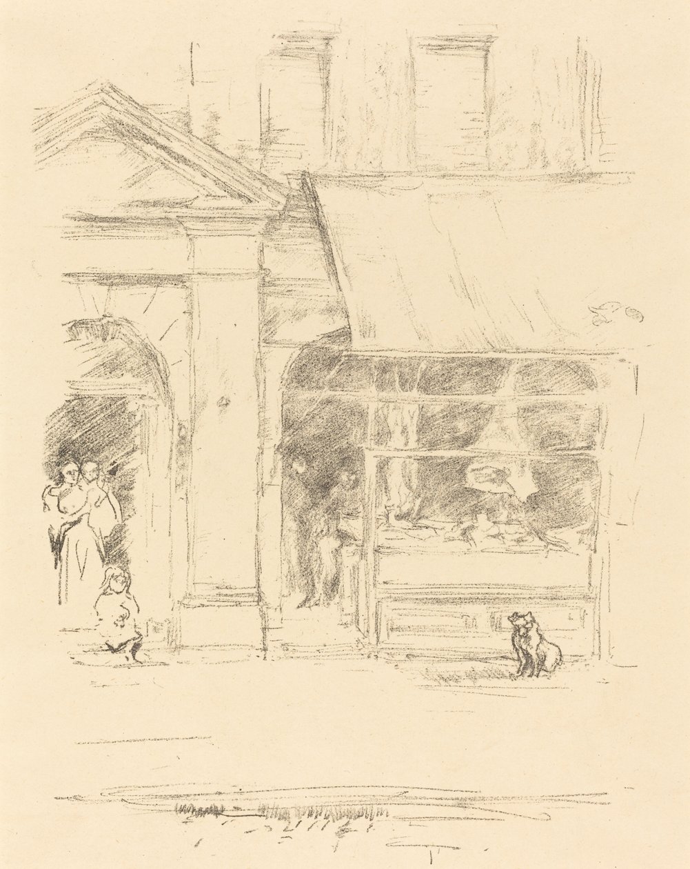 Slagterens hund, 1896. af James Abbott McNeill Whistler