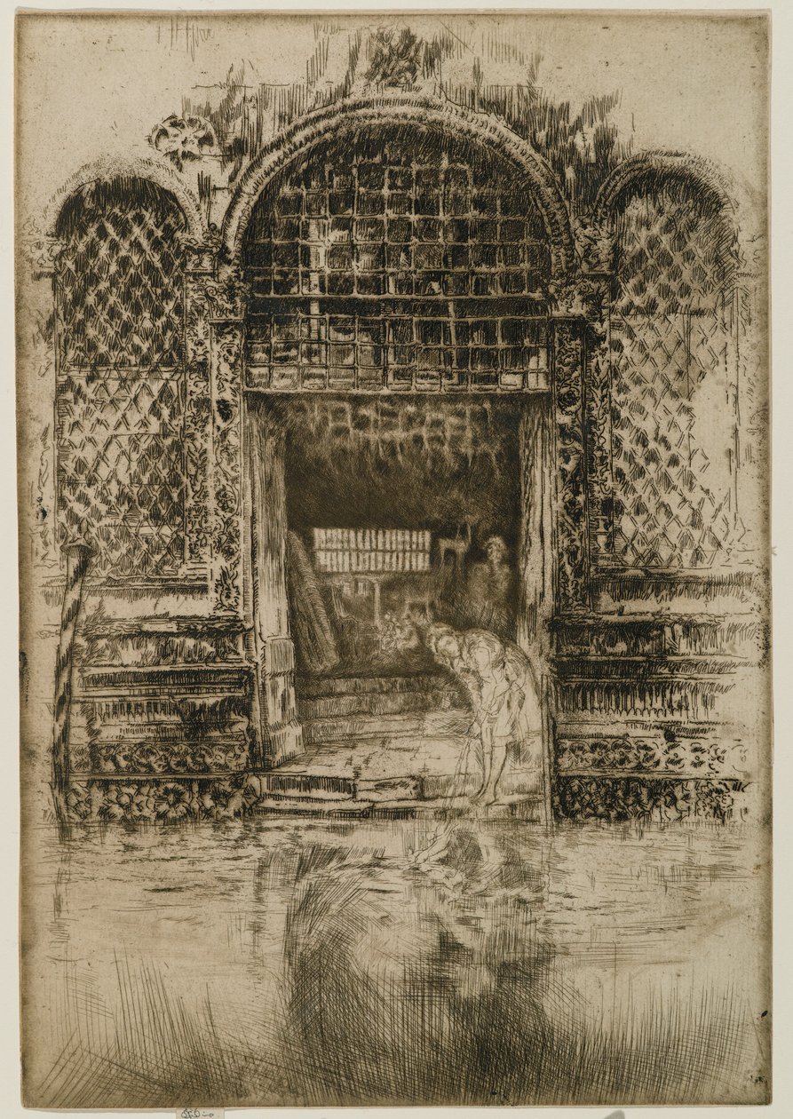 The Doorway, 1880 (ætsning og tørpoint på papir) af James Abbott McNeill Whistler