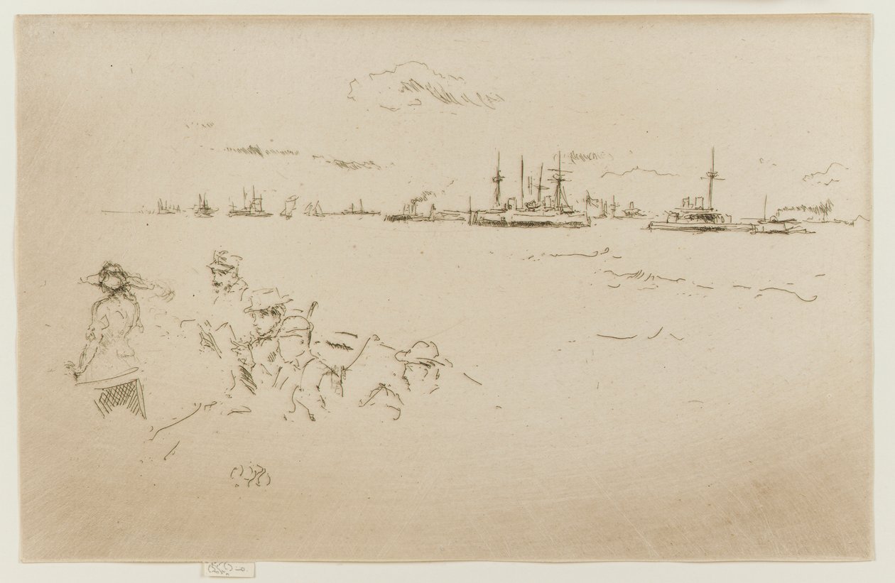 Flåden: Overvågere, 1887. af James Abbott McNeill Whistler