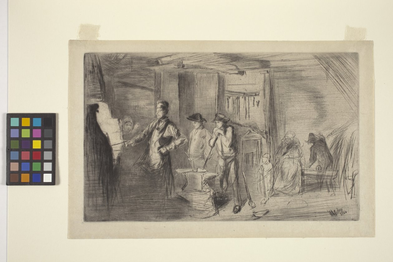 Smedjen (tørpunkt) af James Abbott McNeill Whistler
