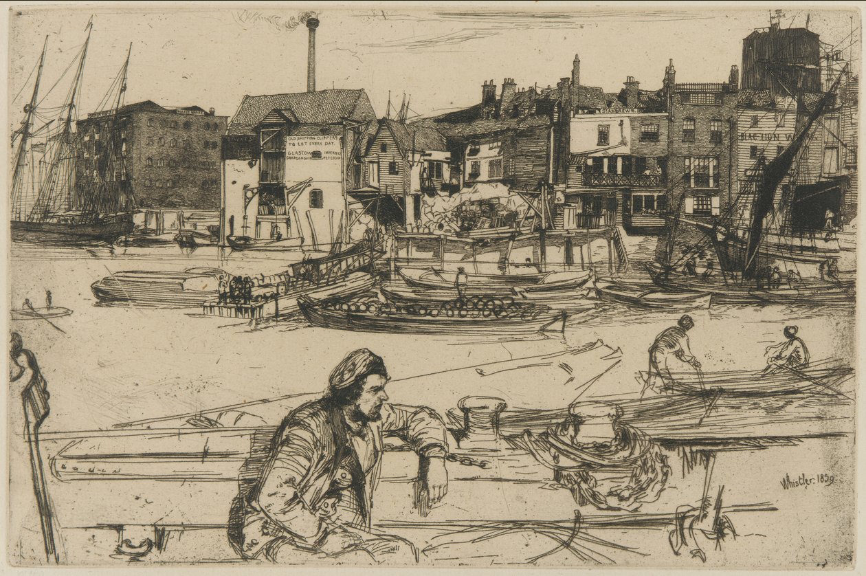 Smedjen, 1861. af James Abbott McNeill Whistler