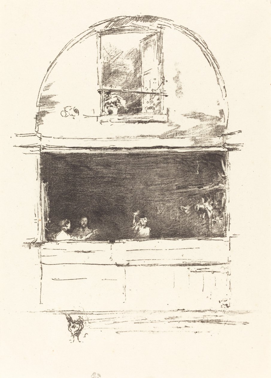 Smedjen, Passage du Dragon, 1894. af James Abbott McNeill Whistler