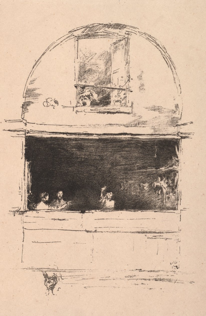 Smedjen, Passage du Dragon, 1894. af James Abbott McNeill Whistler