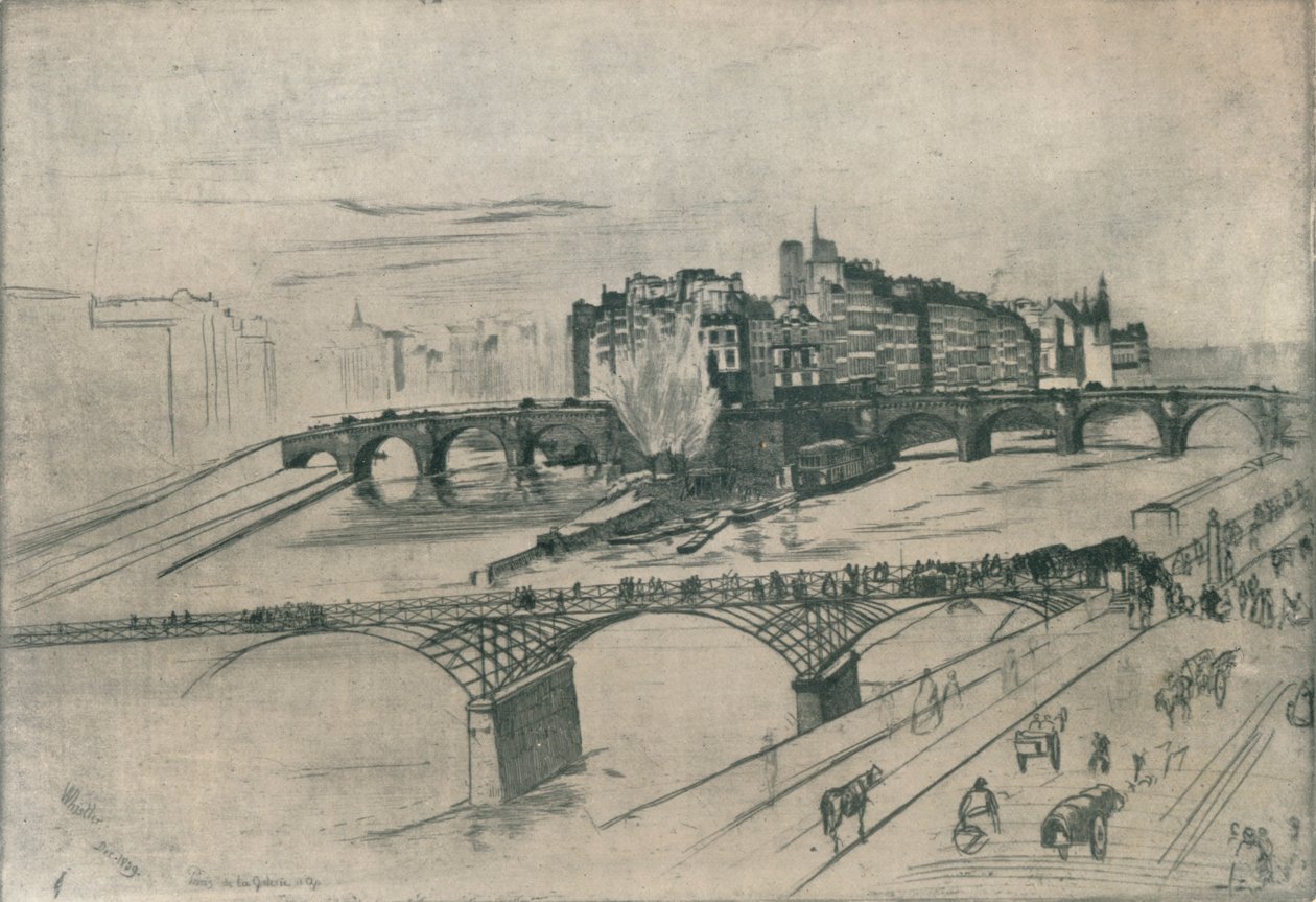 Isle De La Cite, Paris, 1859, 1904 af James Abbott McNeill Whistler