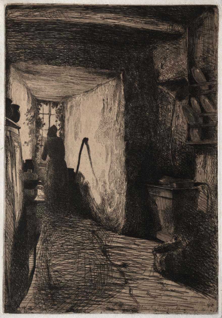 Køkkenet, 1858. af James Abbott McNeill Whistler