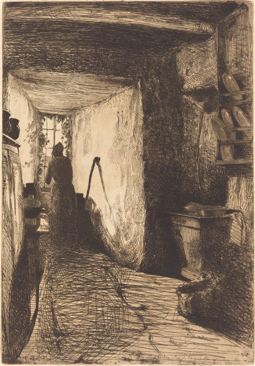 Køkkenet, 1858. af James Abbott McNeill Whistler
