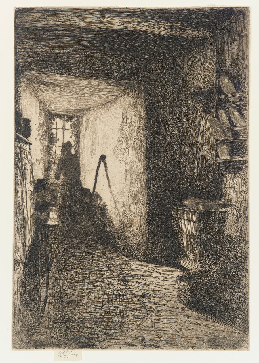 Køkkenet, 1858. af James Abbott McNeill Whistler