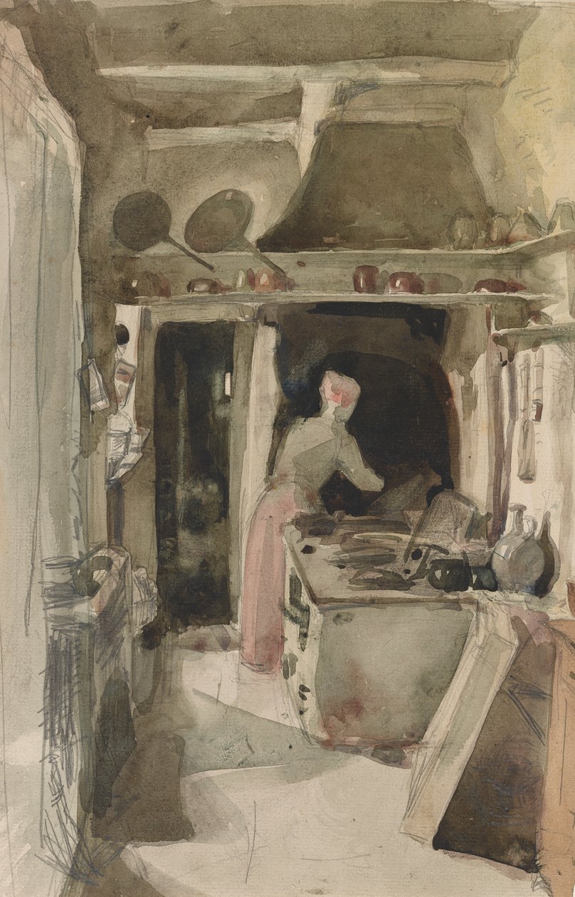 Køkkenet, 1858. af James Abbott McNeill Whistler