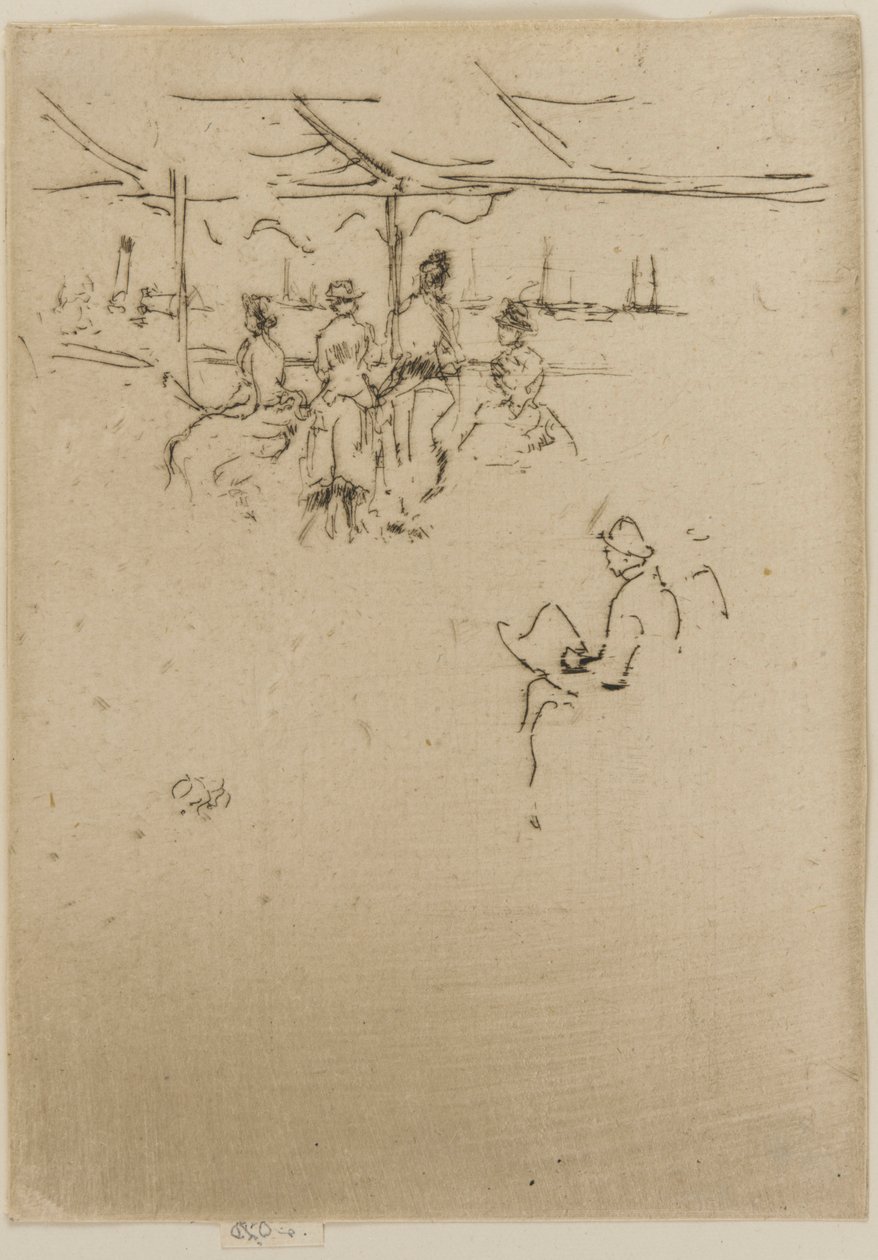 Landingsstadiet, køer, 1887. af James Abbott McNeill Whistler