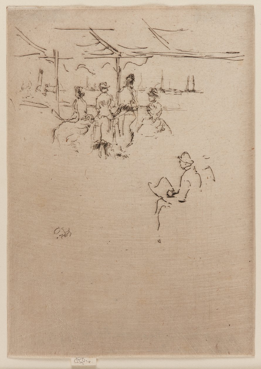 Landingsstadiet, køer, 1887. af James Abbott McNeill Whistler