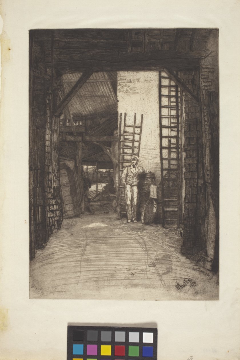 Kalkbrænderen (ætsning og tørpunkt) af James Abbott McNeill Whistler