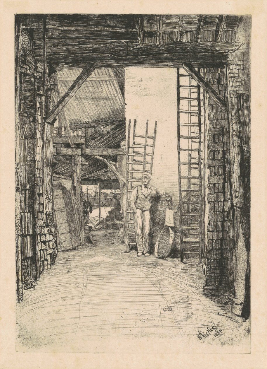 Kalkbrænderen, 1859. af James Abbott McNeill Whistler