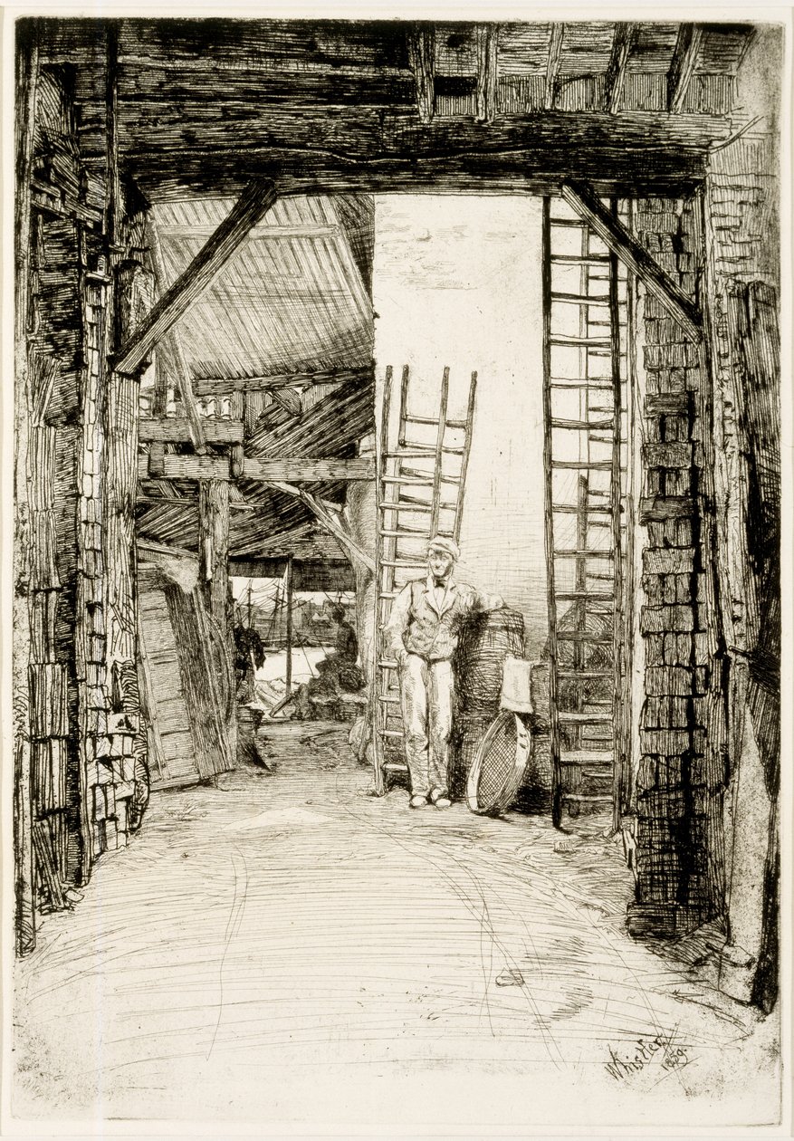 The Lime Burner, 1859 (ætsning og tørnål) af James Abbott McNeill Whistler