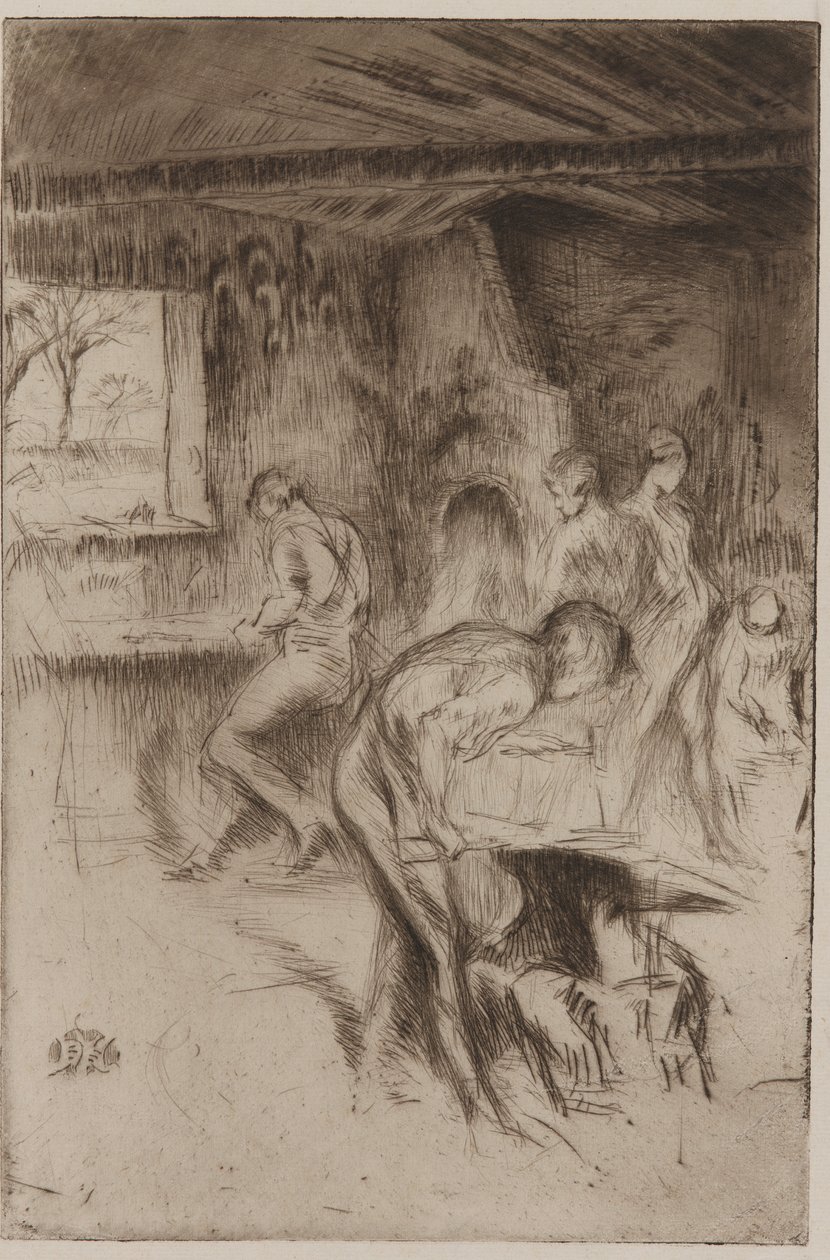 The Little Forge, Liverpool, 1875. af James Abbott McNeill Whistler