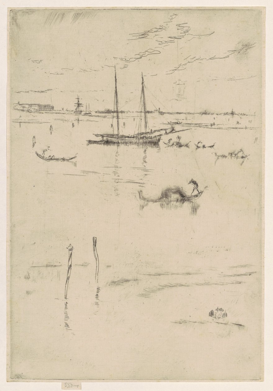 Den lille lagune, 18791880. af James Abbott McNeill Whistler