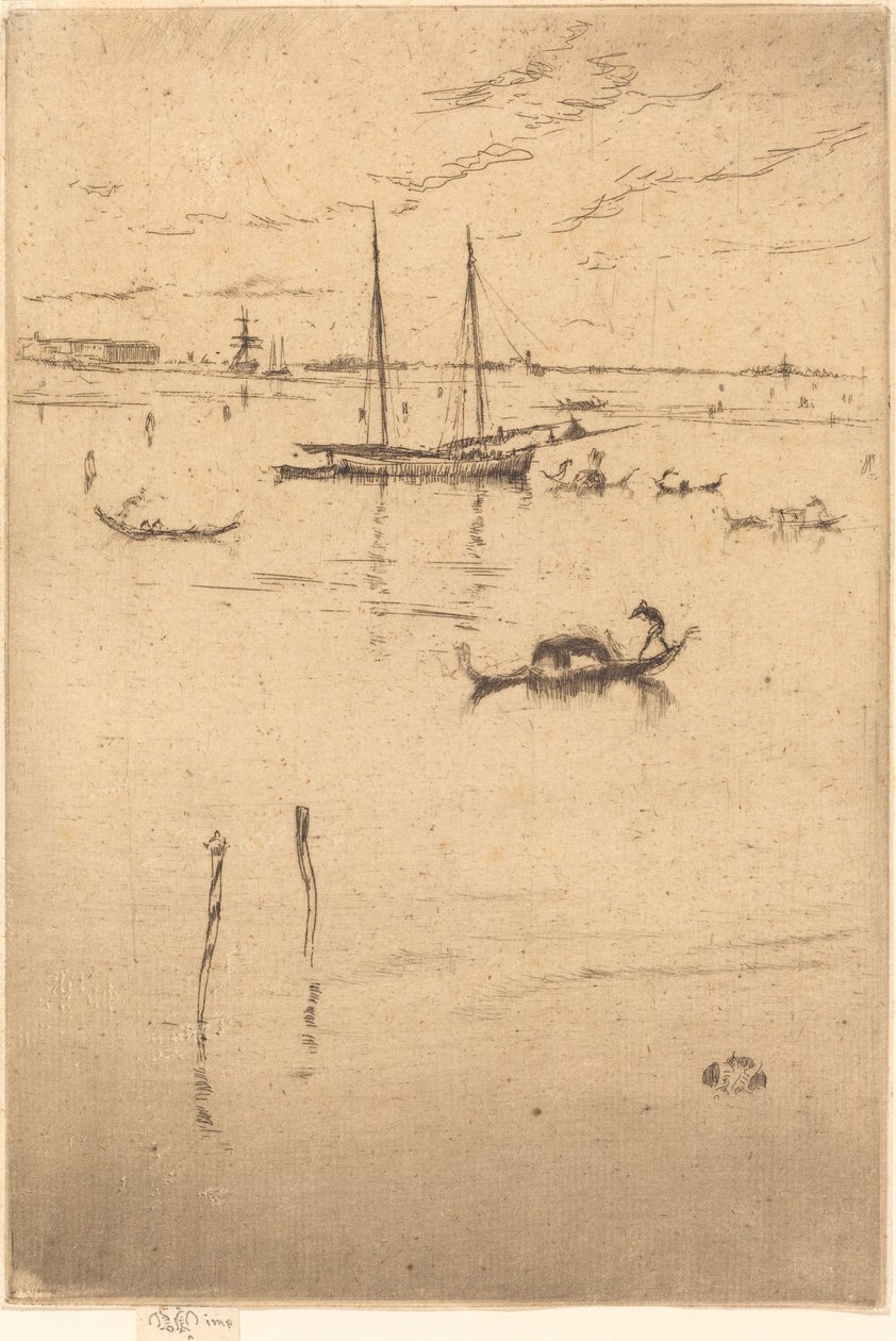 Den lille lagune, 18791880. af James Abbott McNeill Whistler