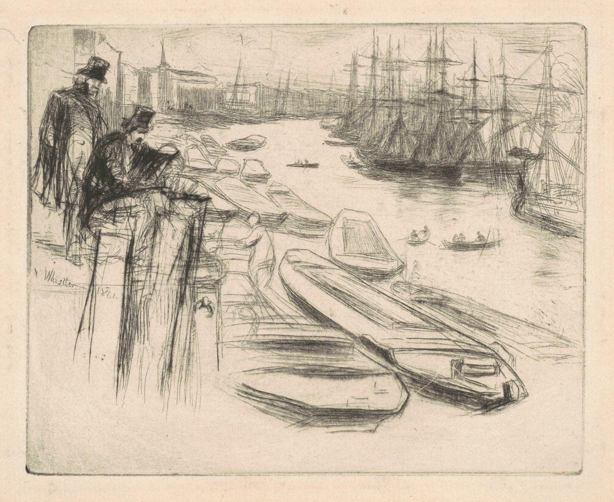 Den lille pool, 1861. af James Abbott McNeill Whistler